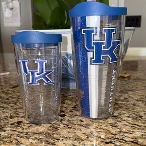 Tervis Blue and White Tumblers, University of Kentucky Go Wildcats!